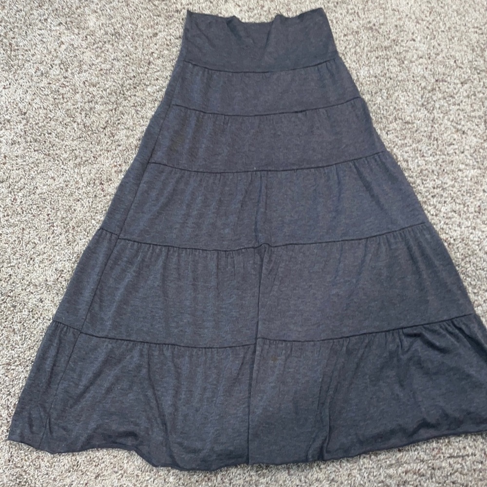 Grey maxi skirt size 14